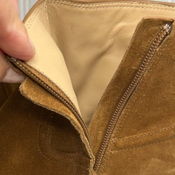 Veronica Beard Womens Kinsley Faux Suede Almond Toe Chelsea Boots Size 6 - Picture 5 of 6